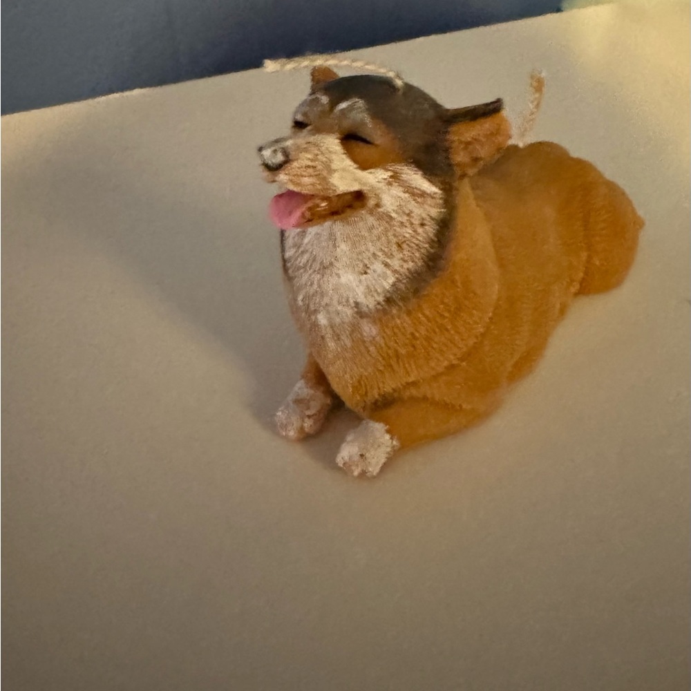 Brand new custom corgi dog candle